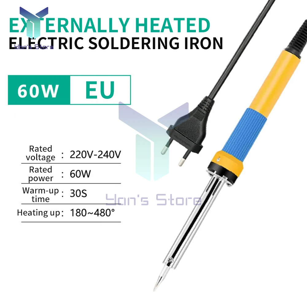 

60W Soldering Iron Adjustable Temperature Electric Solder Iron Rework Station Mini Handle Heat Pencil Welding Repair Tools