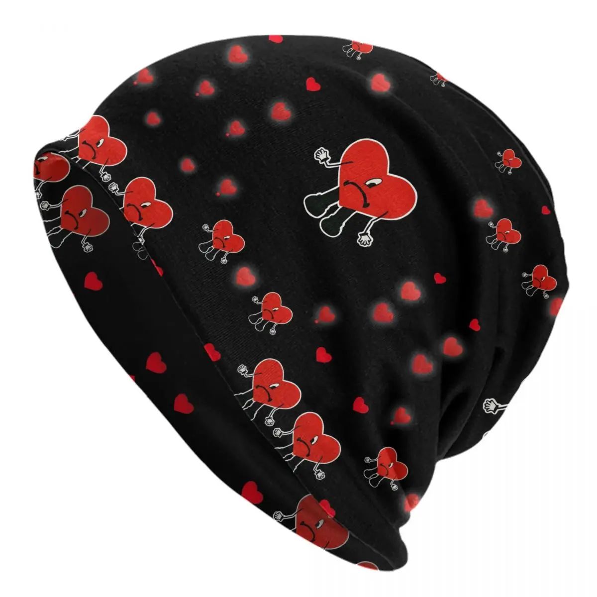 Custom Gothic Classic Music Bad B-Bunnyes Skullies Beanies Caps Men Women Cool Winter Warm Knitted Hat Adult Hot Bonnet Hats