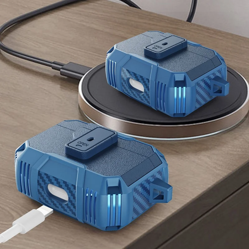 غطاء قفل أوتوماتيكي لأجهزة AirPods Pro 2 حافظة لأجهزة AirPods Pro3 2025 حافظة لأجهزة Airpods 2 1 لملحقات سماعات الأذن Airpods 4 3rd 2021