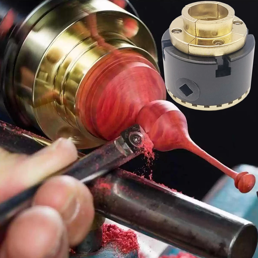 

1 шт., 2,75-дюймовый набор патронов для токарного станка по дереву, 1 "X8TPI, переходник с резьбой, самоцентрирующийся 4-кулачковый токарный патрон по дереву