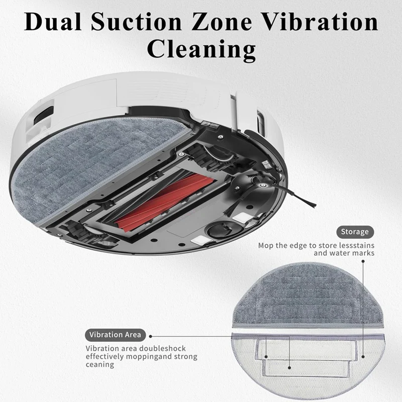 8 Stück Mopptuch für Roborock S8 Pro Ultra/S8/S8 Roboter Vakuum Dual Vibrationen wasch bar wieder verwendbare Mikro faser Pads Zubehör