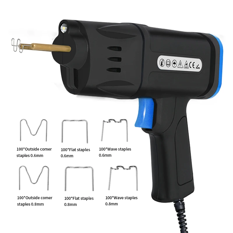 75W Plastic Welding Machine Low-Medium-High Level Adjustable Hot Stapler for Damaged Plastic Repairing