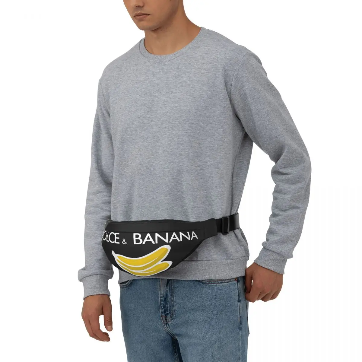 Dolce and Banana Torba na talię unisex Wielofunkcyjna chusta Torby na ramię Torby na klatkę piersiową Krótka podróżna saszetka biodrowa