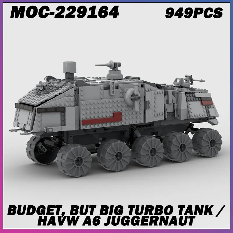 

Горячий фильм MOC, строительный блок, серия космических фильмов, большой турбинный танк, кирпичная модель, образовательная игрушка, подарки на день рождения MOC-229164 949 шт.