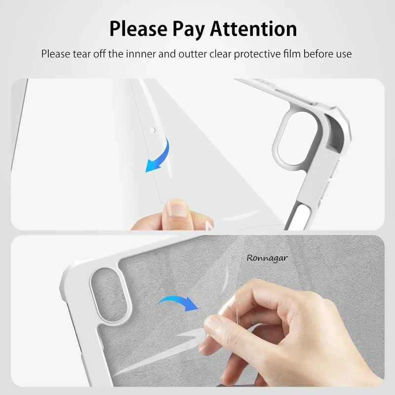 Case for iPad (A16) 11th/10th Gen (2025/2022) Air11 13 M2 M3 2024 Pro11 13 M4 9th 8 7 10.2 10.5 Air5 4 10.9 Auto Wake/Sleep Case