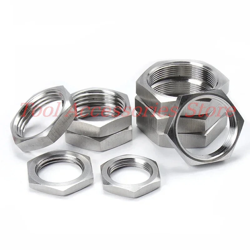 M8 M10 M11 M12 M14 M15 M16 M18 M19 M20 M22 M24 M25 M26 M27 M28 M30 M32 304 Stainless Steel Hex Lock Nut Pipe Fitting Connector
