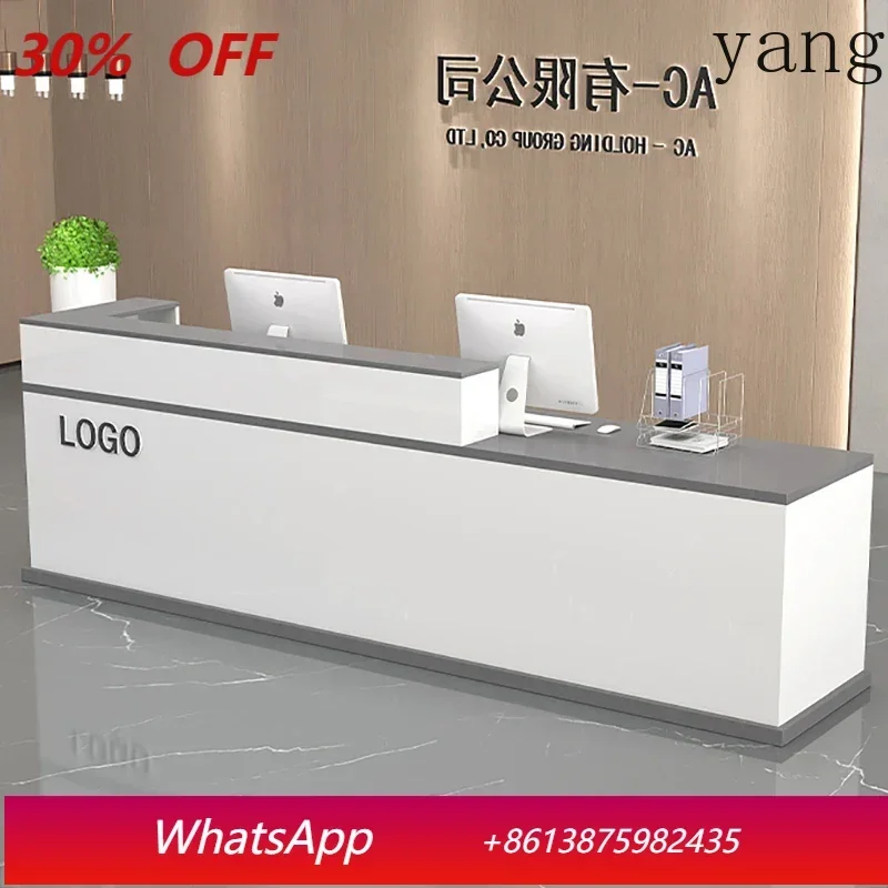 Custom Reception Desk Shop Salon Simple Luxury Reception Counter Unique Professional Rezeption Furniture Office