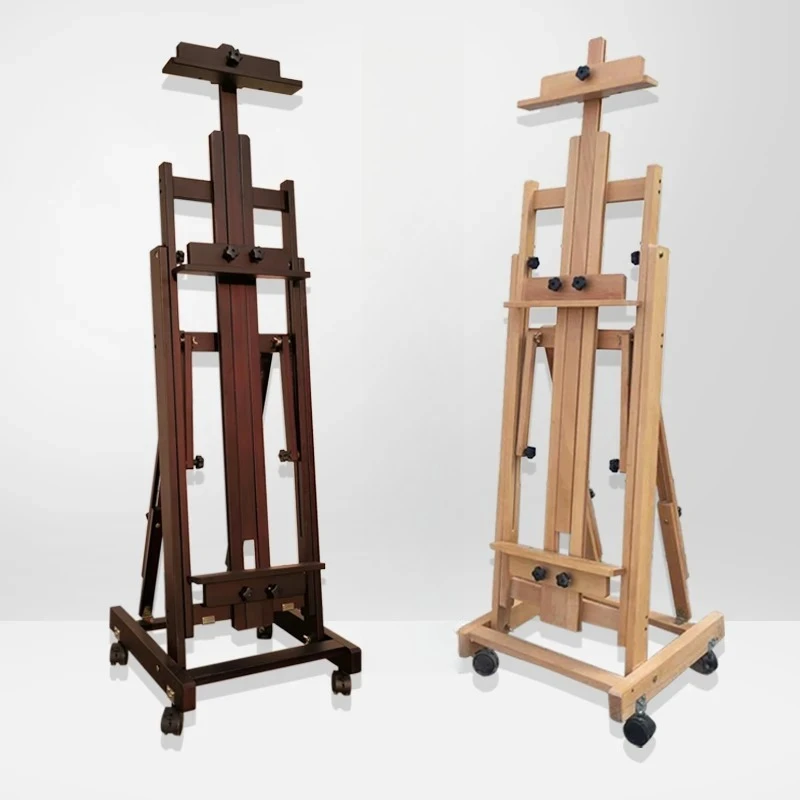 wood bracket type floor folding professional flat dual-purpose oil painting sketch easel
