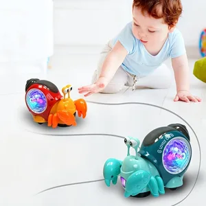 Escape Crawling Crab Toy com sons de música e luzes, Tummy Time Baby Toys, Sensoriamento, Caminhada interativa, Dança 6 principais vendas boneco que anda - №2