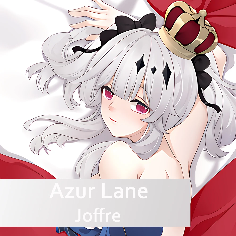 Game Azur Lane Joffre Dakimakura Cover Cosplay Pillow Case Otaku Bedding Pillowcase