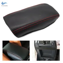 Reposabrazos de Control central, cubierta de protección de cuero de microfibra para Honda CRV 2012, 2013, 2014, 2015, 2016