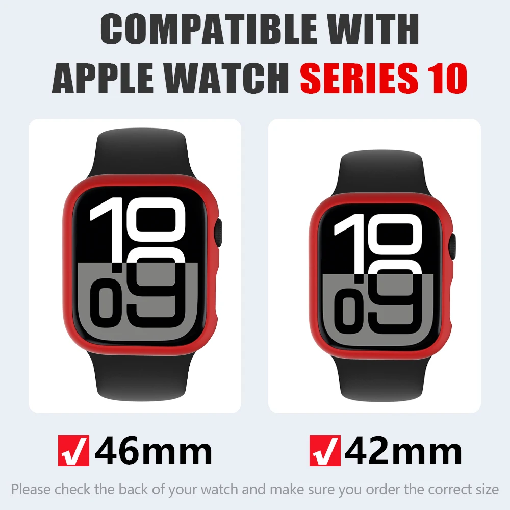 Suitable For Apple Watch 10 Series Apple Watch Case 44/46MM iWatch Protective Case PC Half Pack Frosted Protective Case