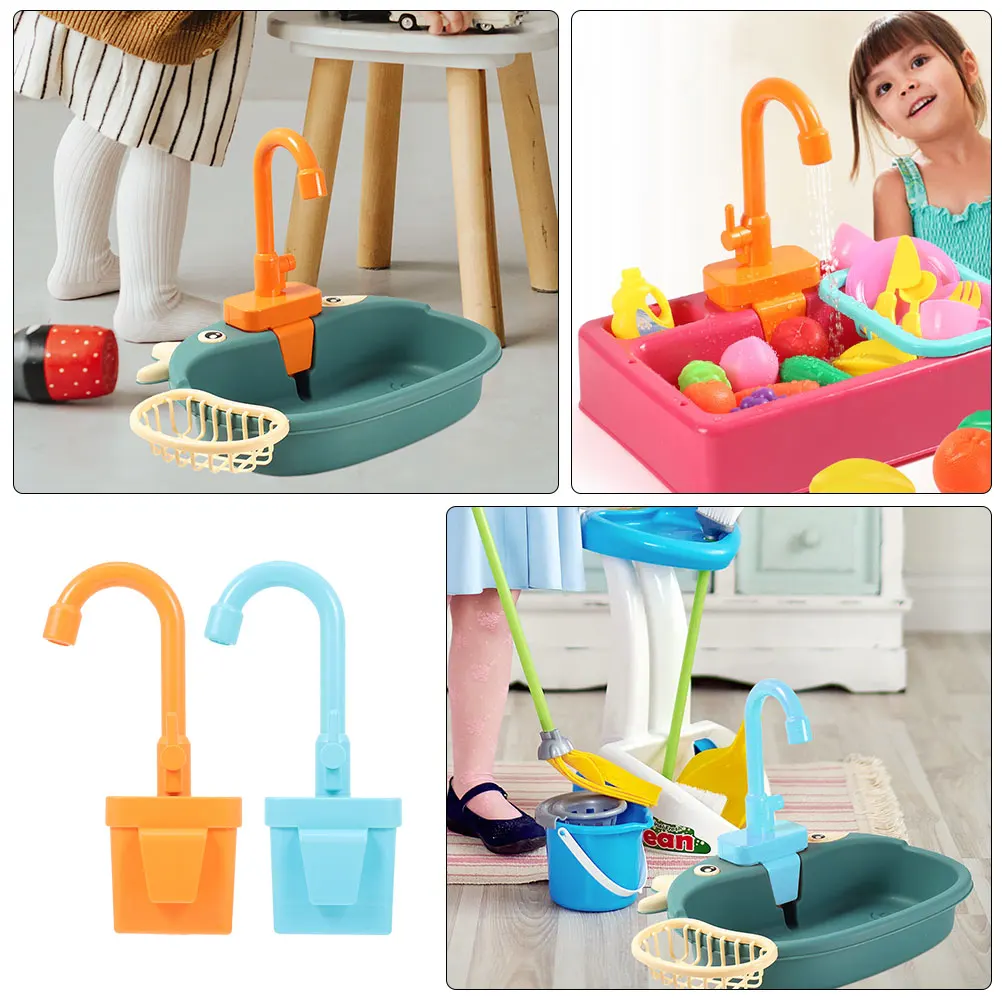 

Electric Dishwasher Toy Kids Kitchen Accessories Pretend Play Realistic Appearance Develop Skills Safe Plastic Faucet Rotate