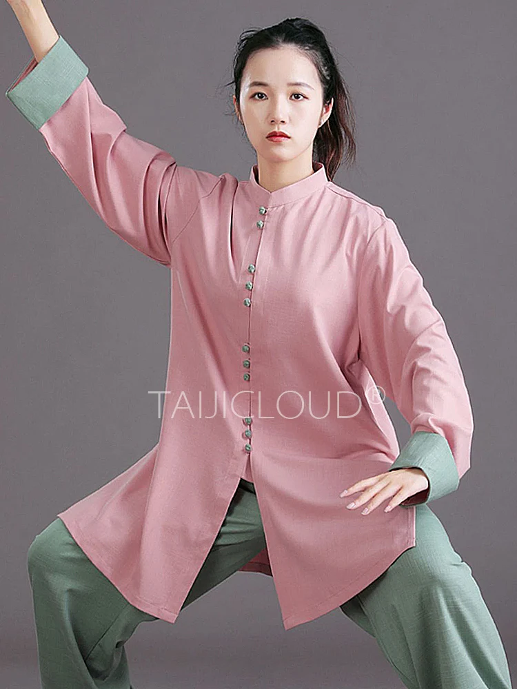 

Taichi Clothing for Men and Women, Mid-length Tai Chi Practice Suits for Martial Arts Performance and Competition Wear