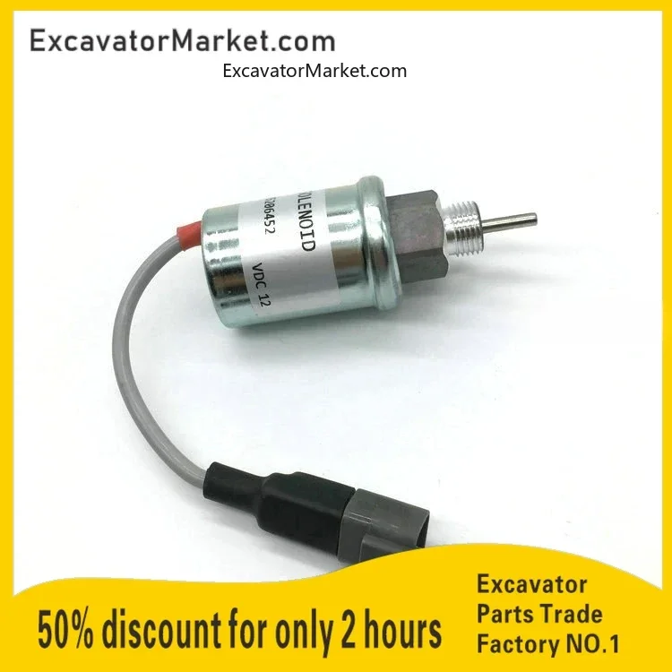 

For PERKINS 404D-22G U85206452/u85206520 Flameout switch Flameout solenoid valve excavator accessories for excavator