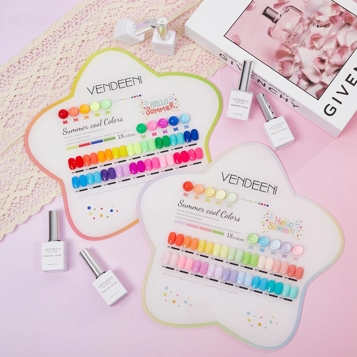 Vendeeni 18 ألوان معكرون سلسلة هلام طلاء الأظافر الربيع الصيف شبه دائم الأشعة فوق البنفسجية طقم أظافر قاعدة ماتي معطف فوقي مسمار الفن مانيكير #3