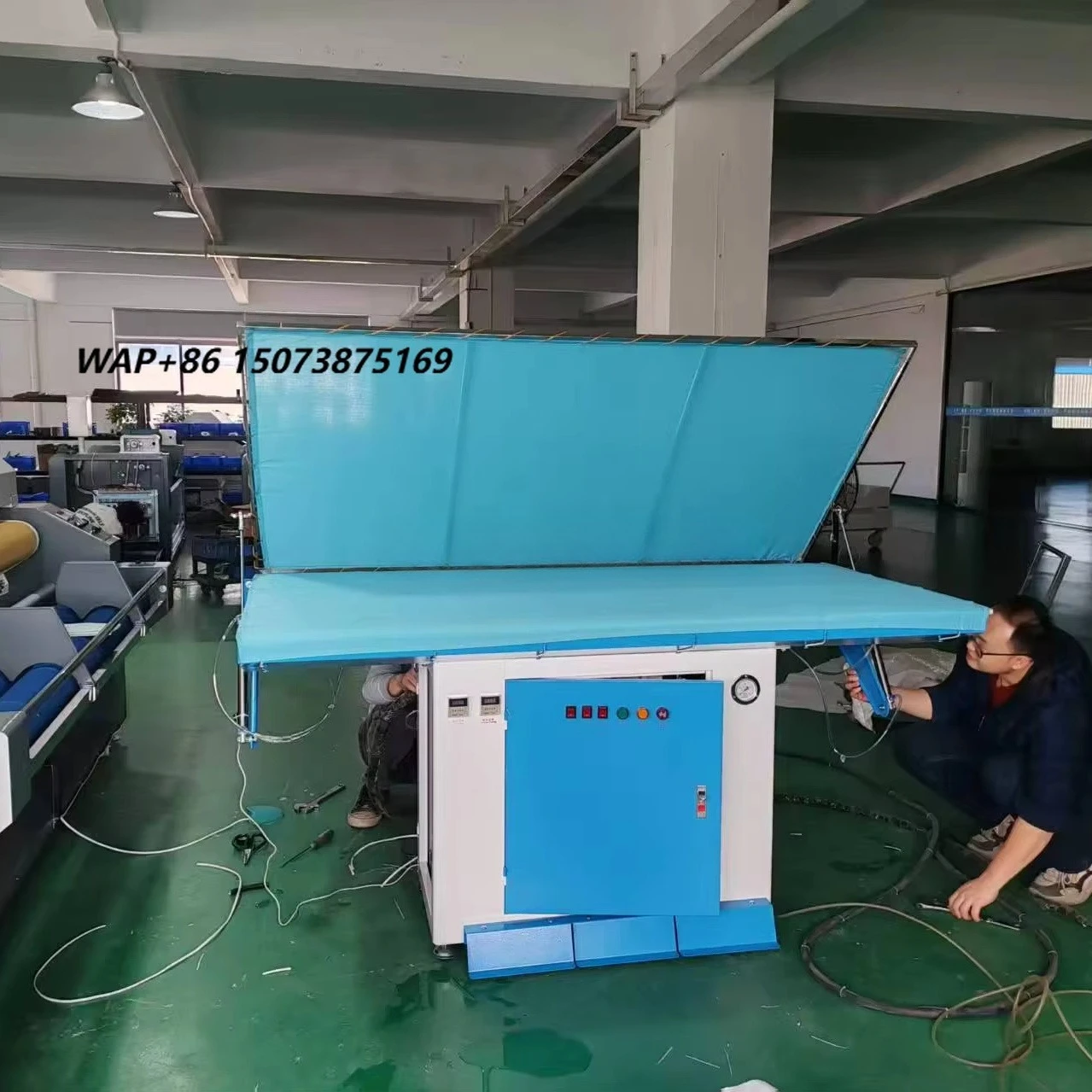 Full Automatic Industrial Steam Ironing Machine with Vacuum Table Engine Low Consumption for Woolen Sweater & Knitted Garment
