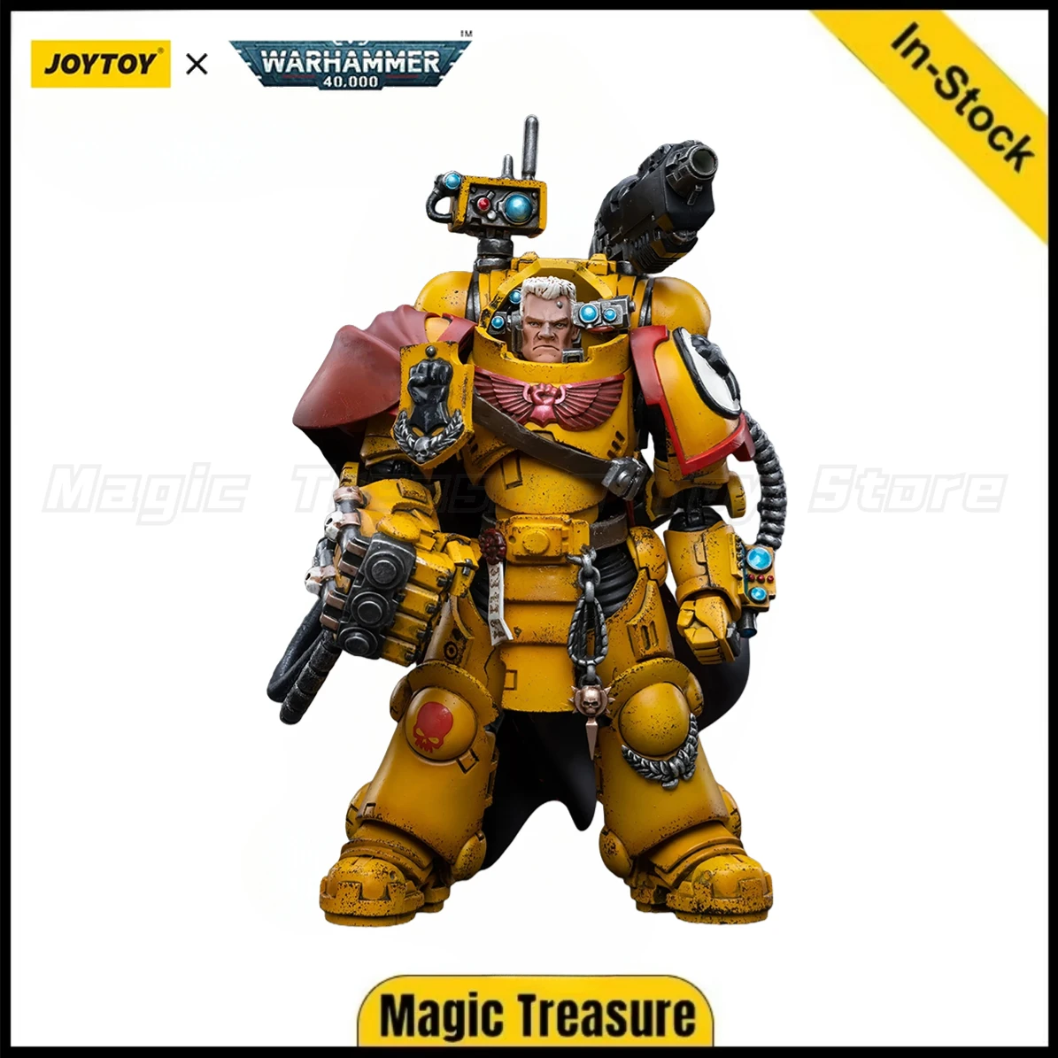 

【В наличии】JOYTOY Warhammer 40K Имперские кулаки Третий Капитан Тор Гаррадон Модель игрушки Подарки 1/18 Фигурка