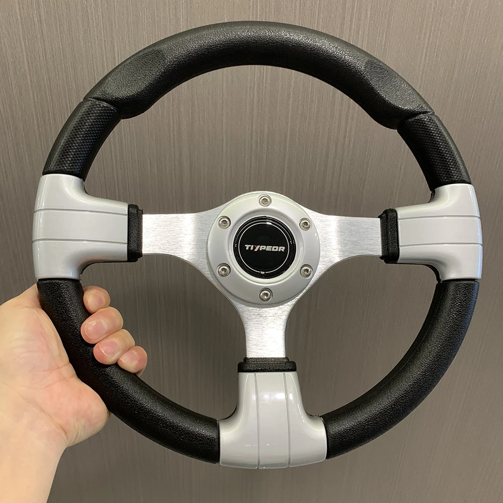 

Tiypeor Universal Aluminum Alloy Style PU 320mm 13 Inch Racing Steering Wheel for Golf