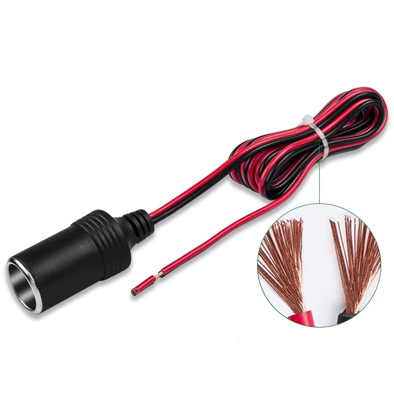 High Current Car 0.3m with Wire Car Charger Test Cigarette Lighter Socket