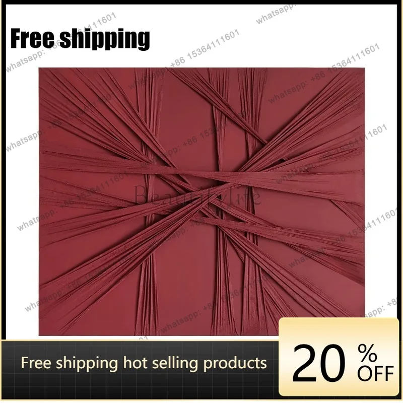 LJY modern light luxury living room background wall decorative painting high-level three-dimensional installation hanging