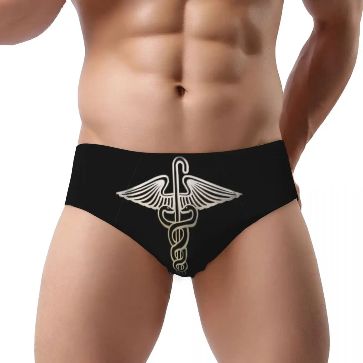 

Custom Men's House Men Brief Panties Male Comfort Snakes On A Cane Underwear Underpants