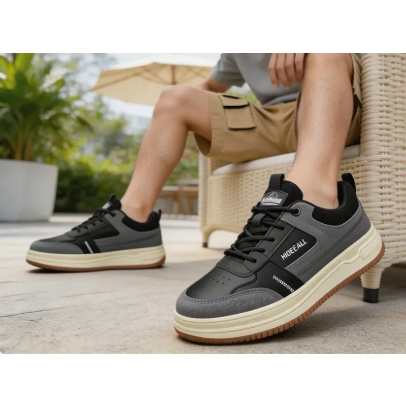 Men New Breathable Trendy Wear Resistant Skate Shoes Versatile Casual Sport Sneakers For Male