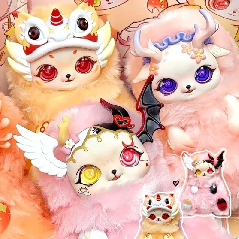 

Mobo Star Passionate Heart Series Виниловое лицо Плюшевая глухая коробка Соберите декор для рабочего стола Модные игрушки Mystery Box Праздничный подарок-сюрприз
