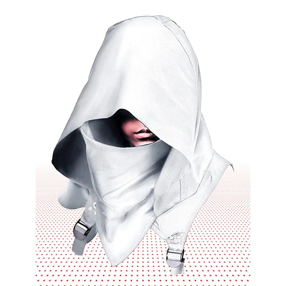 ハロウィンコスプレ サイバーパンク＋中世風フード付きマント（マント帽子付き）、ロールプレイに最適、2つのスタイルの特徴を組み合わせたもの