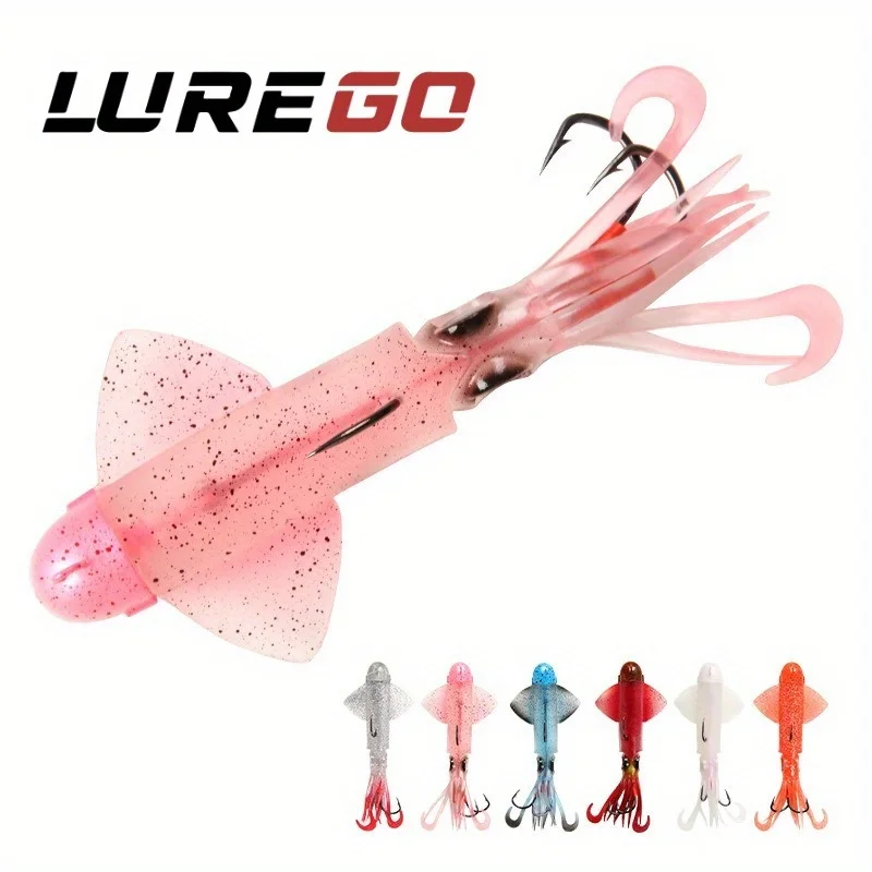 

1 шт. приманка-джиг для кальмара с низким содержанием УФ-излучения – глубоководная ночной рыболовный крючок-приманка с железным крючком | Противоскользящий дизайн | Дальнее забросы