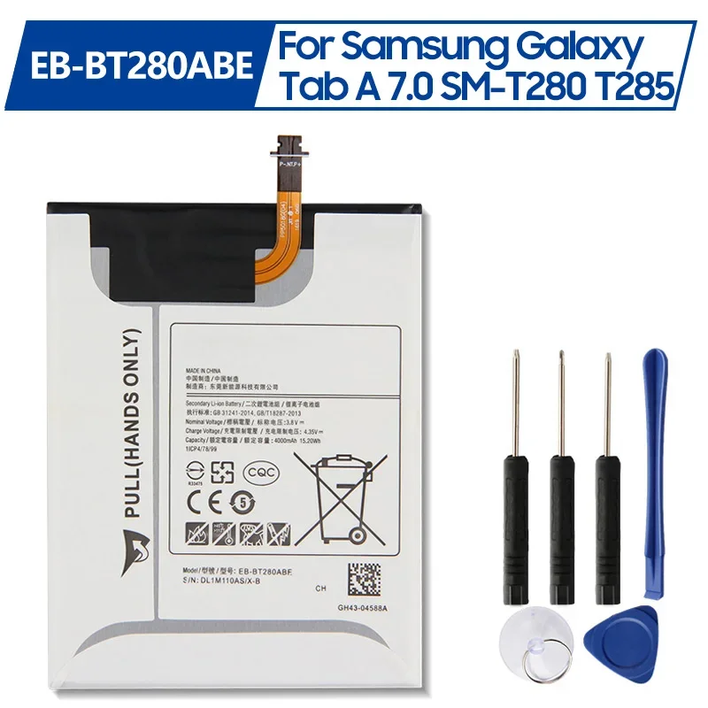 

Replacement Battery EB-BT280ABE For Samsung GALAXY Tab A 7.0 T280 T285 SM-T280 Rechargeable Battery 4000mAh