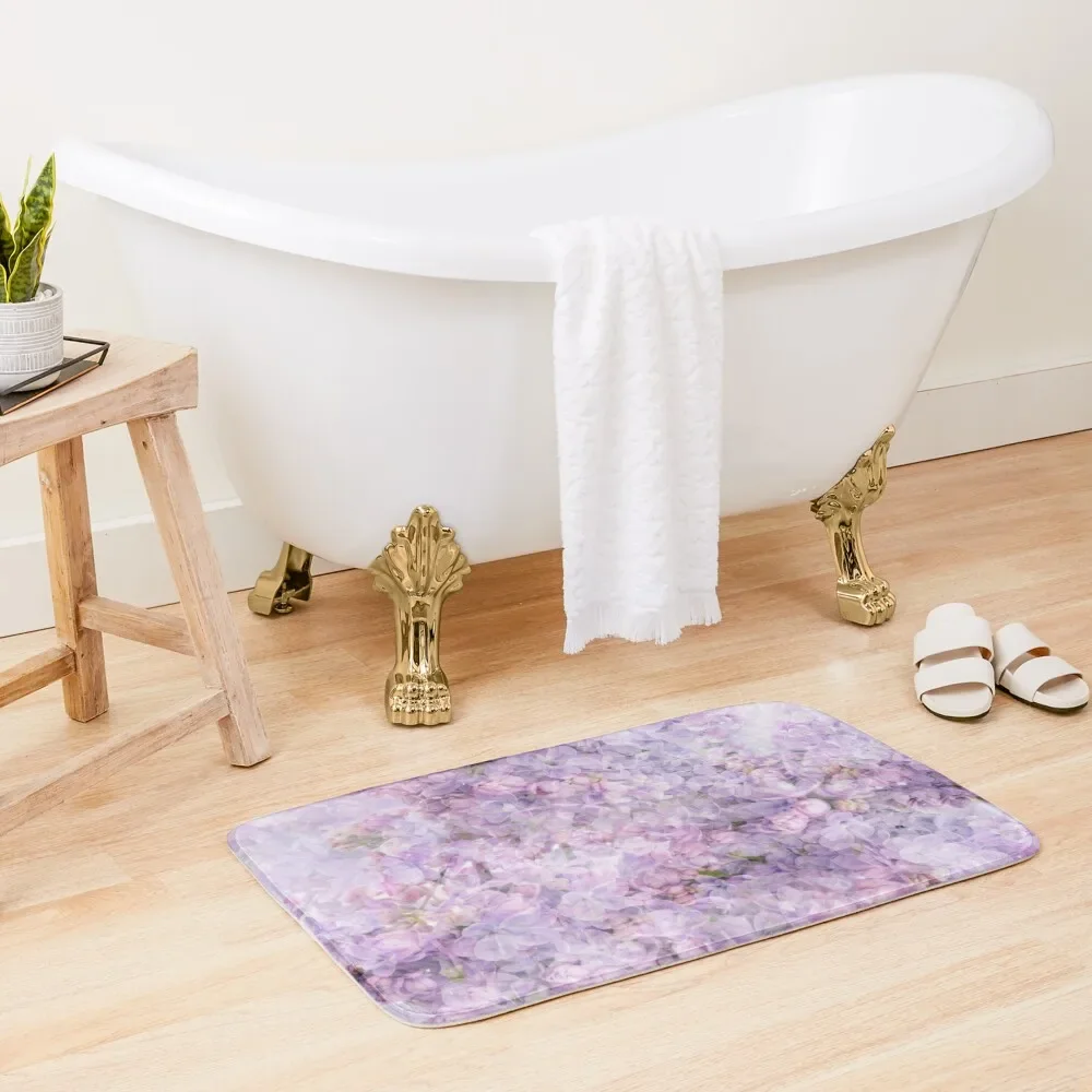 

Romantic lilac - floral art, vintage Bath Mat Mats In The Bathroom Hallway Carpet Mat