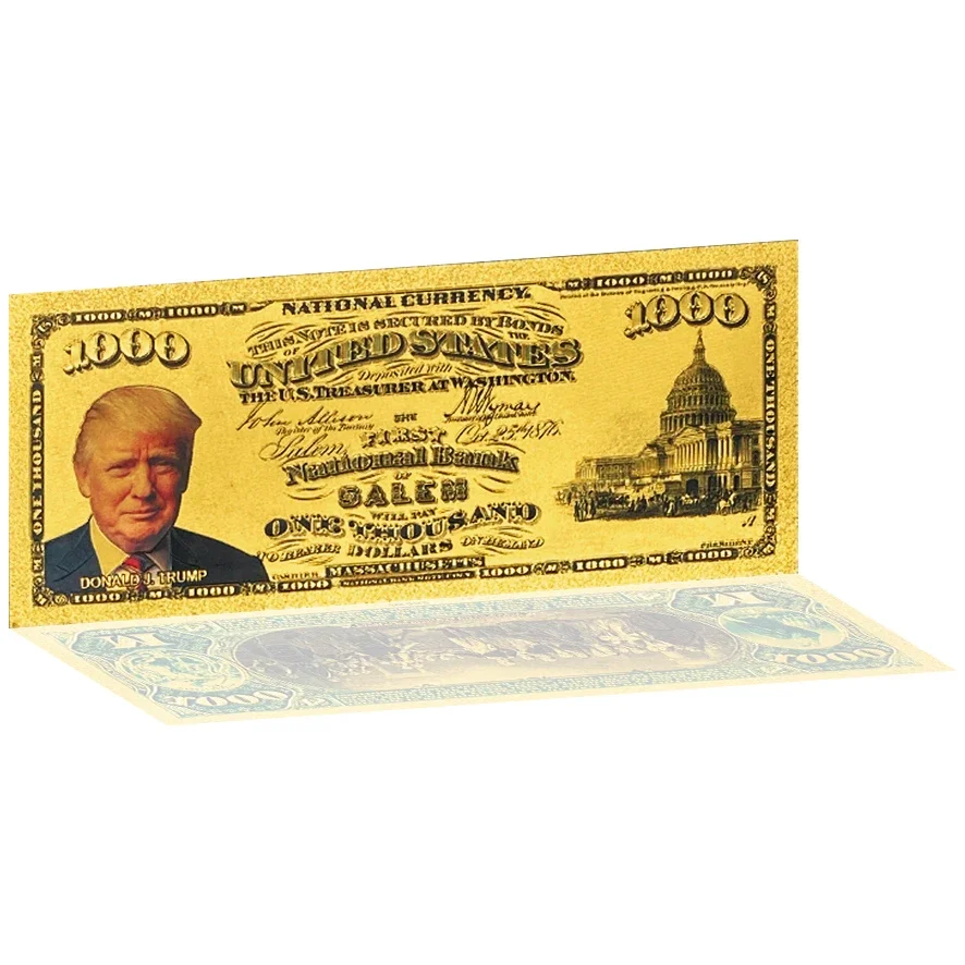 AMERICA  45th&47th President Trump New Style banknotes USA money  Colorful Commemorative  movie money