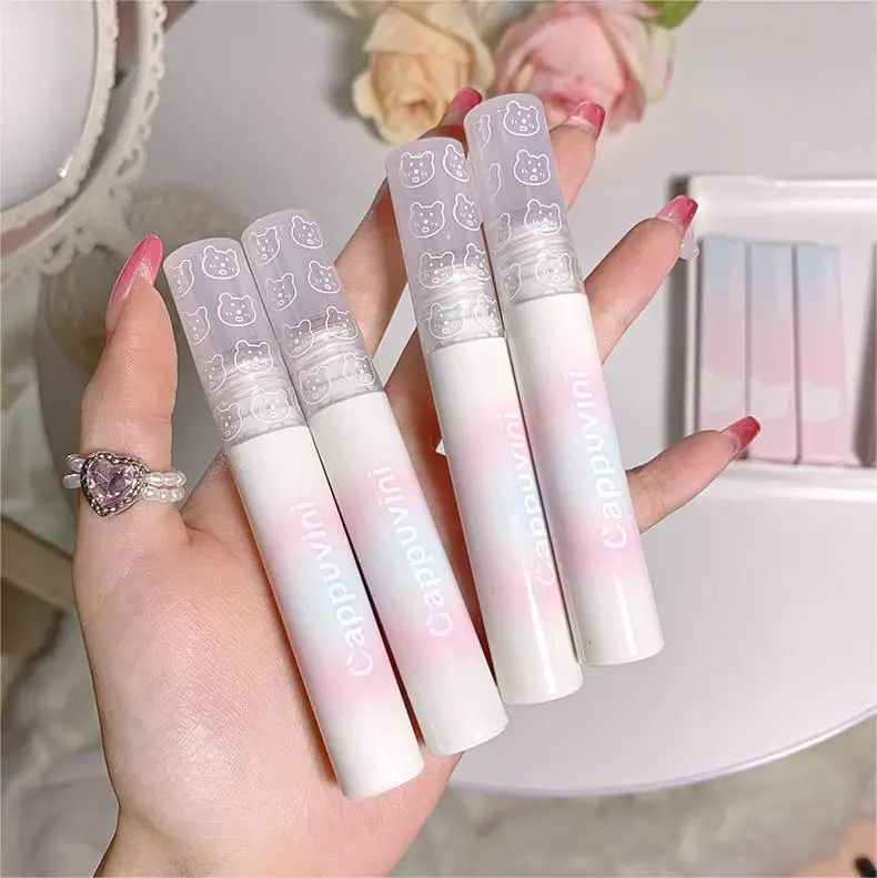 Cherry Pink Mirror Water Lip Gloss 10 Colors Transparent Glass Lip Oil Waterproof Liquid Lipstick Nude Brown Clear Tint Makeup