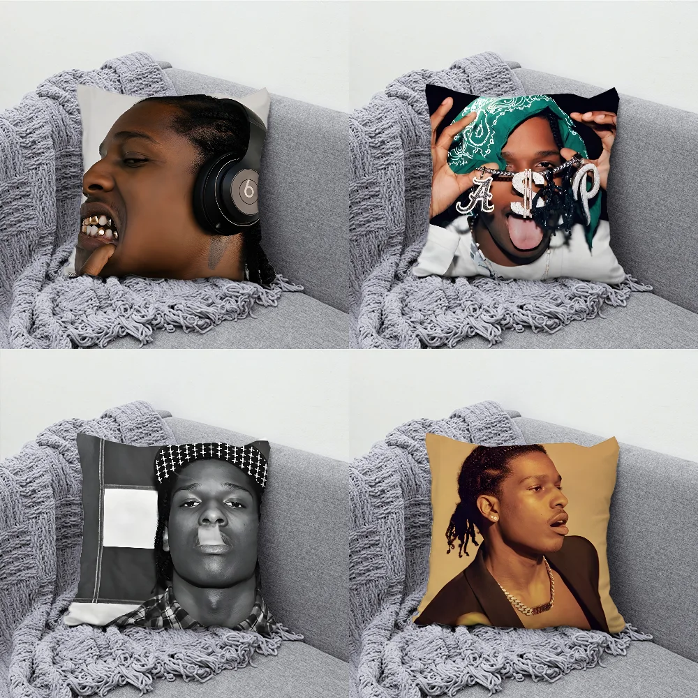 

A-ASAP R-Rocky Rapper Pillow Case Soft Cushion Cases for Farmhouse Sofa Decor Home Decorations and Protector Pillow Case