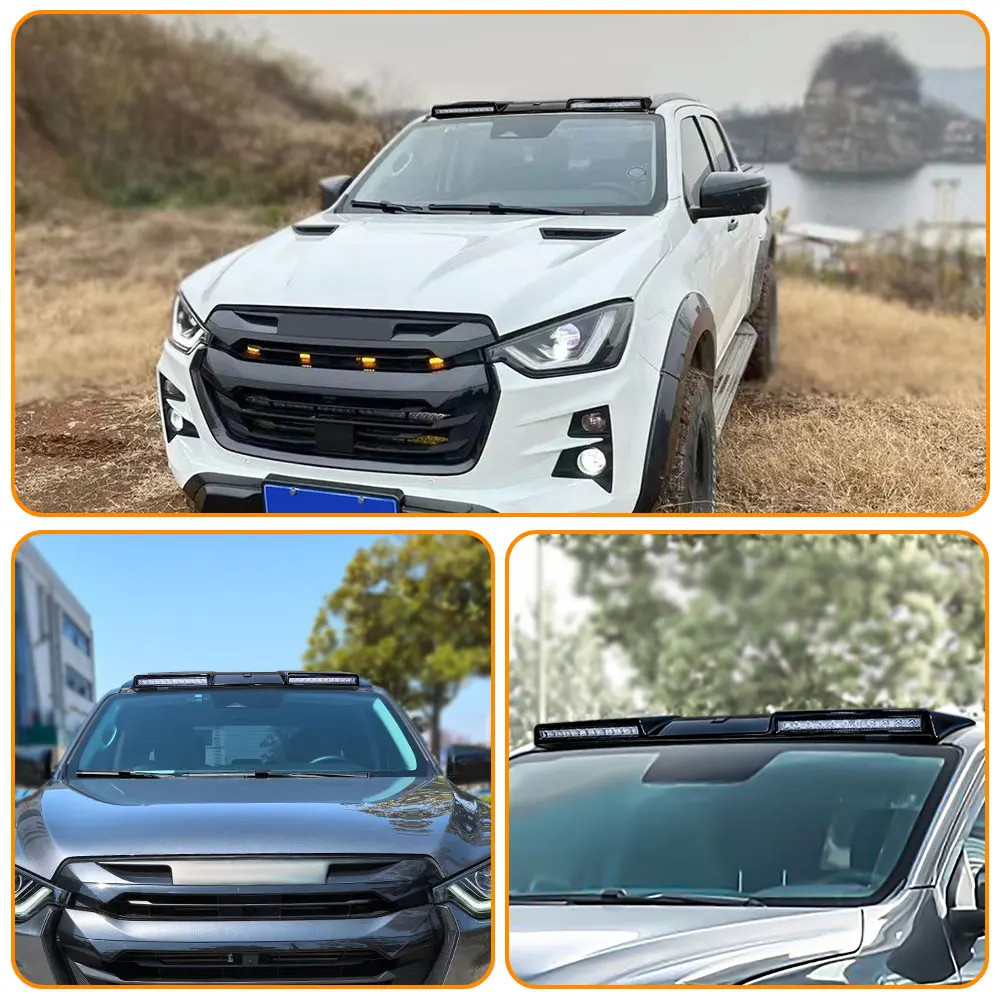 عالية الجودة اكسسوارات السيارات قطع غيار تعديل السيارات 4 LED العلوي LED ضوء بار أضواء السقف ل ايسوزو D-MAX #5