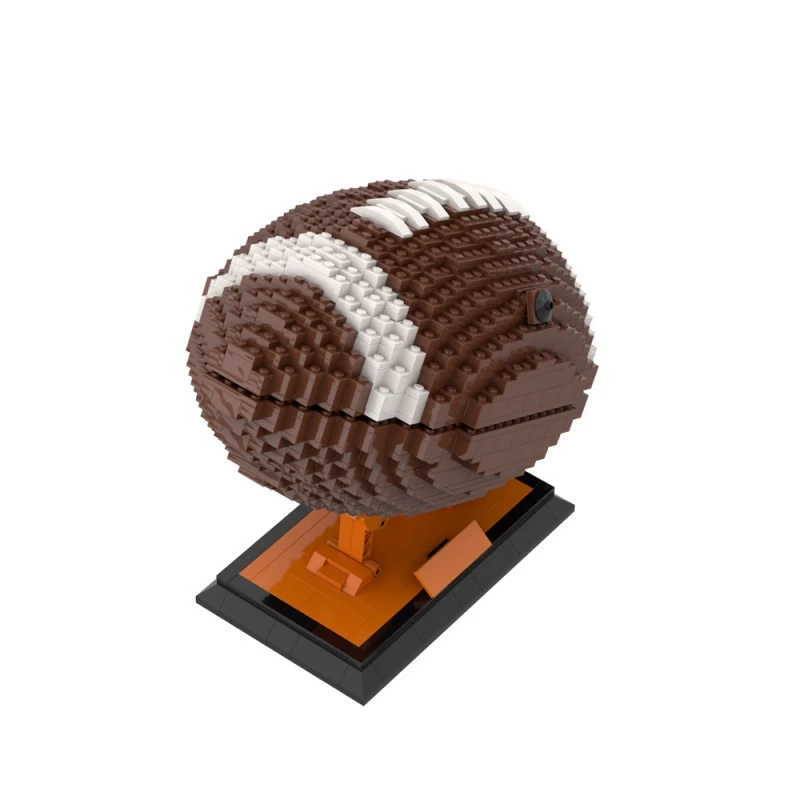 Moc Rugby Super Bowl Modell Bausteine Super Bowl Sunday Fußballspiel Ball Sportspiel montiert Ziegel Spielzeug für Geschenke