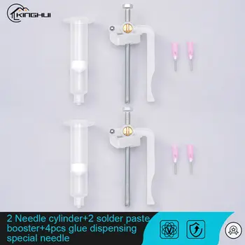 Solder Paste Booster Welding Oil Needle Barrel Extruder Glue Gun For Circuit Board Repair Propulsion Tool Soldering Accessories