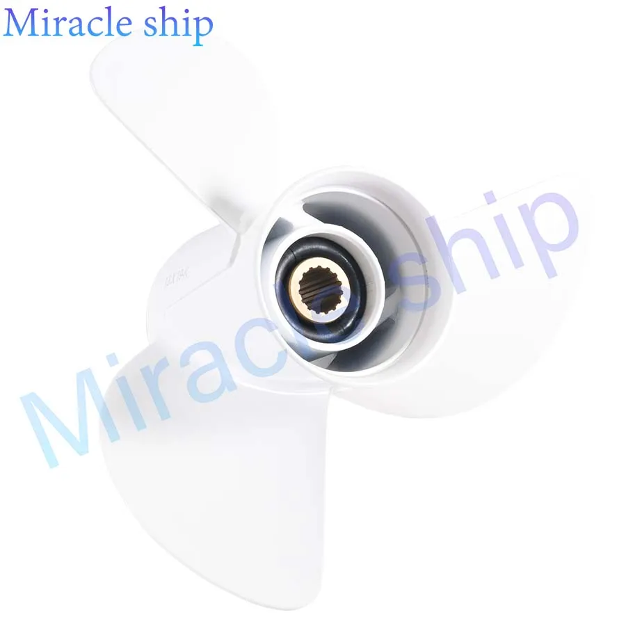 6E5-45941 13x19 Propeller for Yamaha Outboard Motor 50HP 60HP 75HP 80HP 115HP 130HP Aluminum 15 Tooth Spline RH 6E5-45941-00-EL