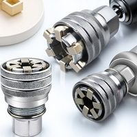 Adjustable Hexagon Socket Ratchet Wrench Magic Socket Multi Functional Electric Drill Screwdriver Hand Tool Set for DIY Repair