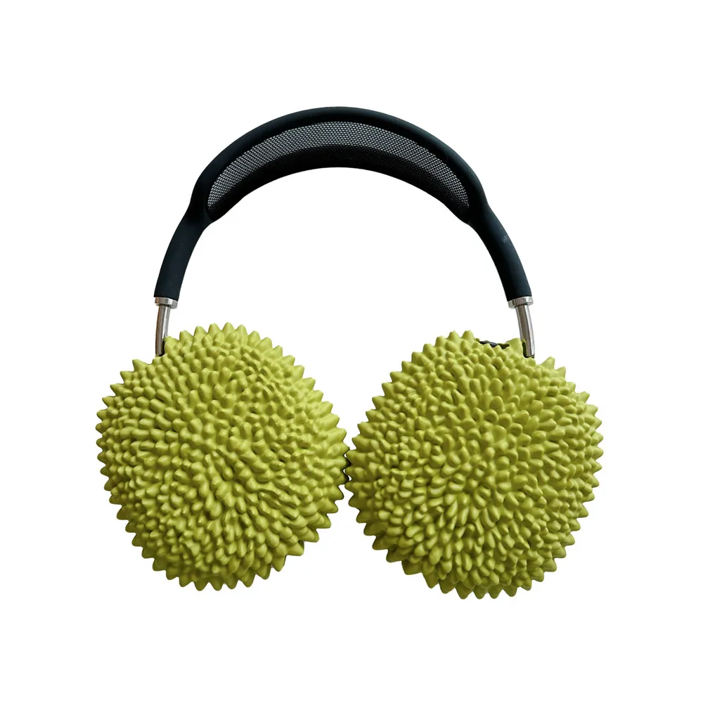 For Apple AirPods Max Headphone Cases Creative Funny Durian Model Soft Silicone Protective Cover For Apple AirpodMax Accessories