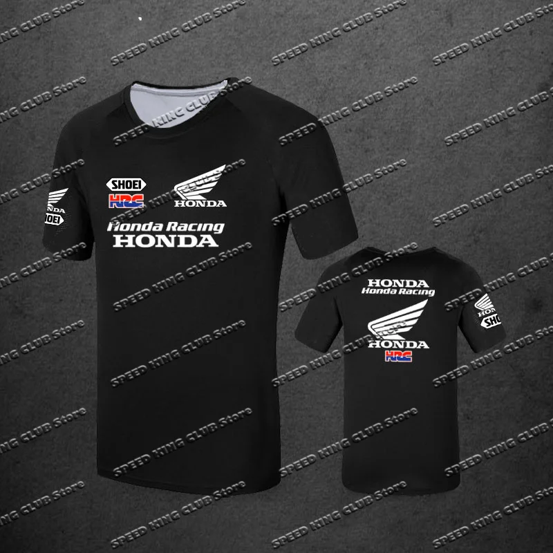 Motorcycle T-shirt Men Women Quick Drying Short Sleeved Cycling Jersey Motorcycle Honda 3D Printed Sports Tops Racing Clothes