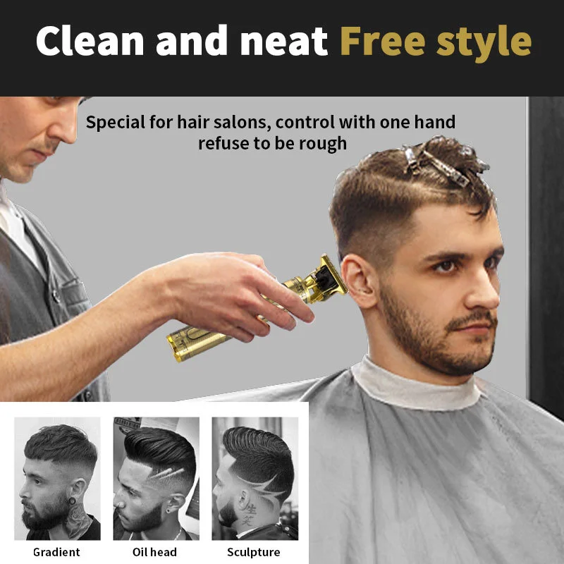 WAIKIL 남성용 다기능 헤어 클리퍼, 전문 USB 충전, 무선 휴대용 트리머, 얼굴 털 및 수염 트리머