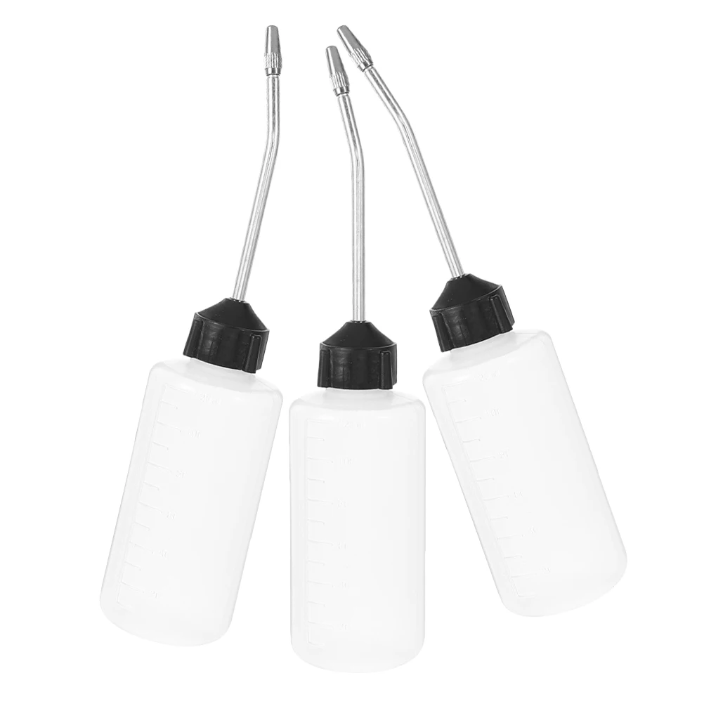 

3pcs Sewing Machine Pot Iron Spout Leakproof Dispenser Multi-Purpose Oil Container For Sewing Machines Kitchen Use Empty Oiler