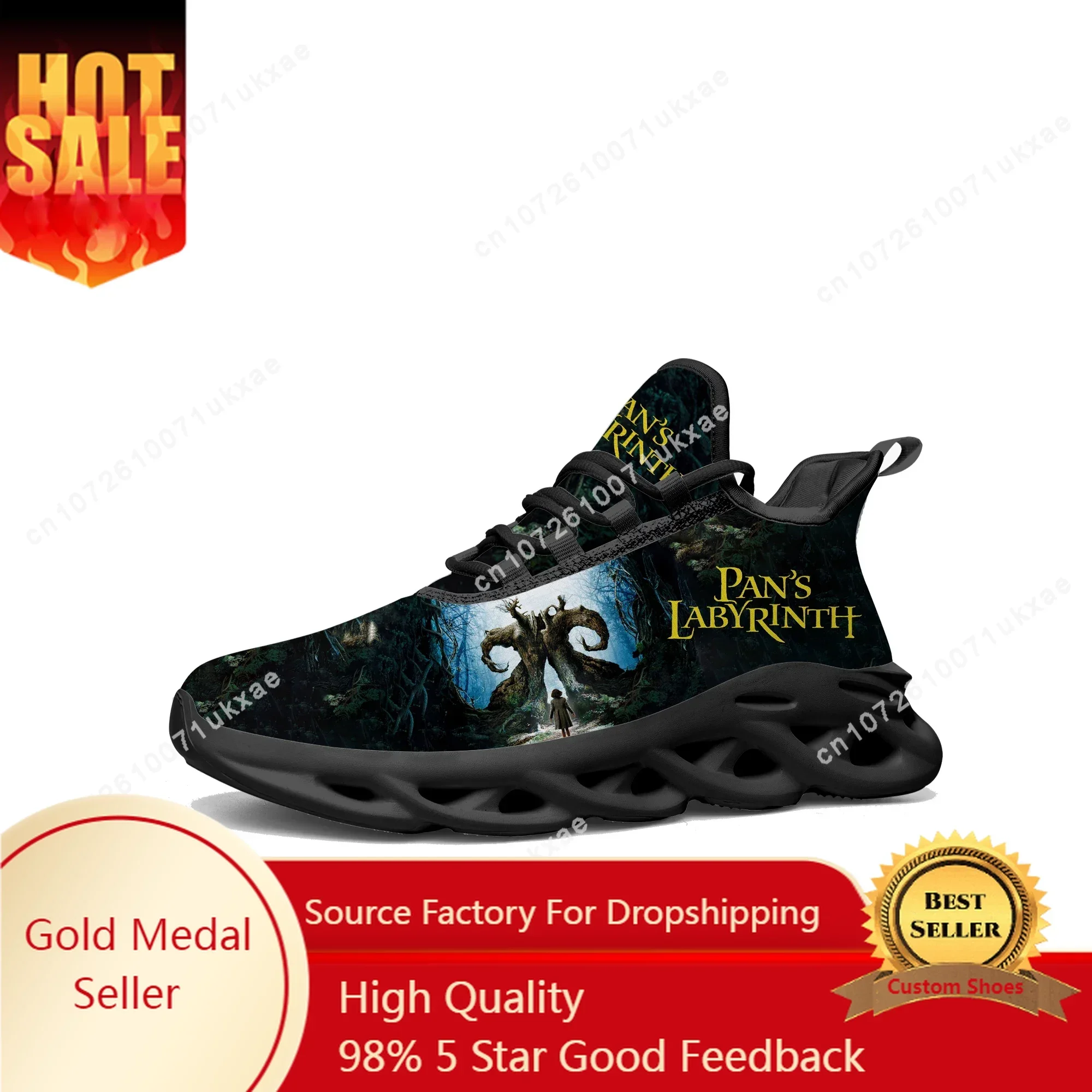 Pans Labyrinth Movie Flats Sneakers Mens Womens Sports Running Shoes High Quality Sneaker Lace Up Mesh Footwear custom made Shoe