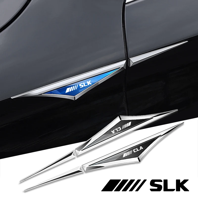 

Автомобильные наклейки из сплава, аксессуары для Mercedes Benz AMG CLA CLK CLS GLA GLB GLC GLE GLK GLS GTS SLC SLK, 2 шт.