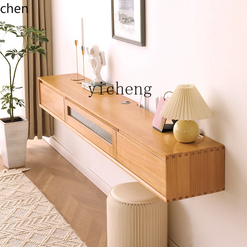 YFY    Solid Wood  TV Cabinet  Bedroom Wall  Wall