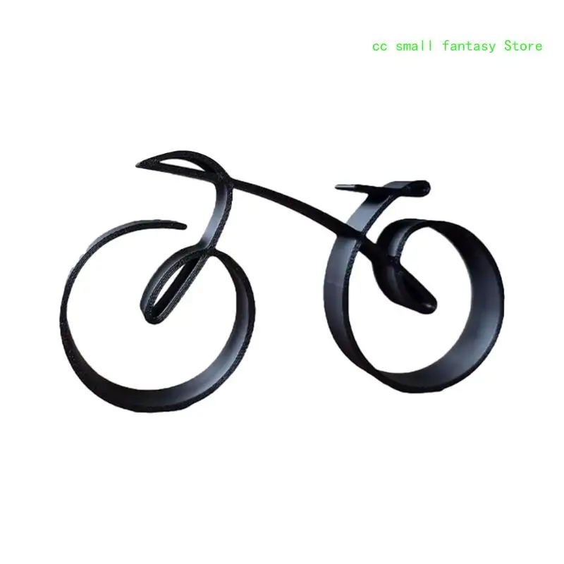 

R3MA Metal Bicycles Decoration Simple Black Bike Sculpture Exquisite Ornament Unique Desktop Bicycles Art Decor for Office