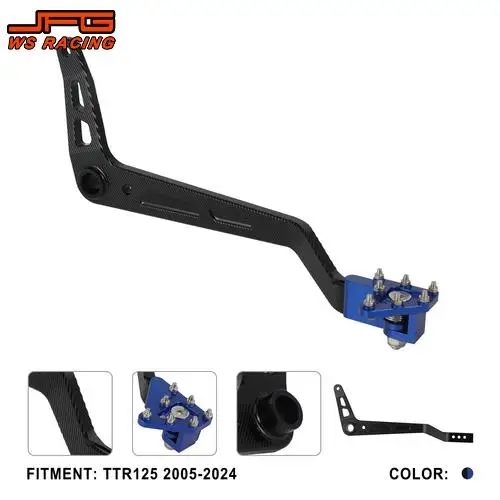 

Motorcycles Accessories Rear Foot Brake Leverd For YAMAHA TTR125 TTR 125 2005-2024 Electric Vehicle Cross-country Bike