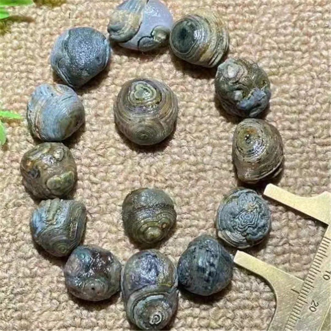 1pcs/lot natural eyeston rough stone bracelet Strong energy Nine-eyed stone shale Strange stones Meditation healing aesthetic